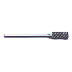 R15 1/4 × 1/2 × 1/8″ SH - Sgl Cut Cyl Shape - CBD - Burr - Apex Tool & Supply