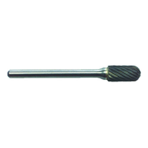 R17 1/4 × 1/2 × 1/8″ SH - Sgl Cut Cyl Radius - CBD - Burr - Apex Tool & Supply