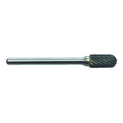 R17 1/4 × 1/2 × 1/8″ SH - Sgl Cut Cyl Radius - CBD - Burr - Apex Tool & Supply