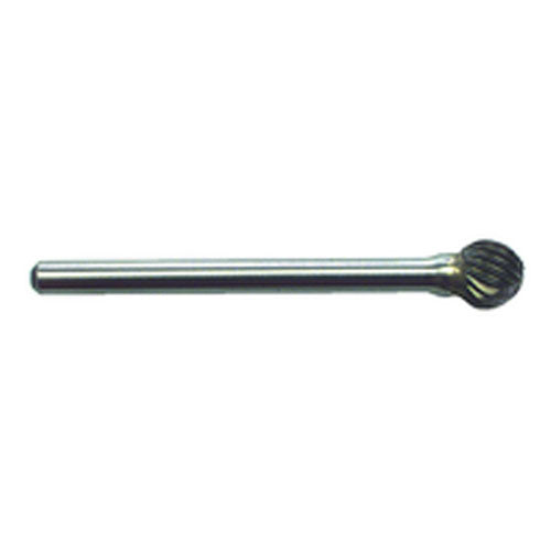 R18 1/4 × 1/4 × 1/8″ SH - Sgl Cut Ball End - CBD - Burr - Apex Tool & Supply