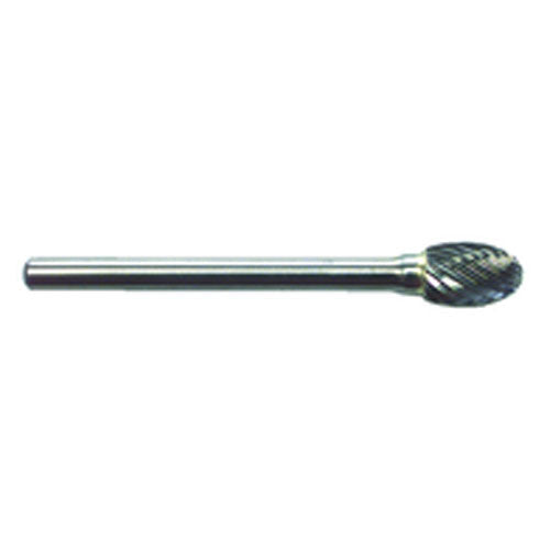 R19 1/4 × 3/8 × 1/8″ SH - Sgl Cut Oval Shape - CBD - Burr - Apex Tool & Supply
