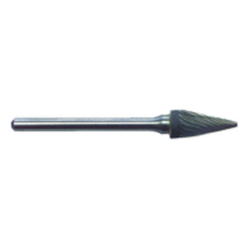 R22 1/4 × 1/2 × 1/8″ SH - Sgl Cut Tree Shape - CBD - Burr - Apex Tool & Supply