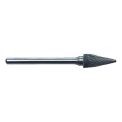 R22 1/4 × 1/2 × 1/8″ SH - Sgl Cut Tree Shape - CBD - Burr - Apex Tool & Supply