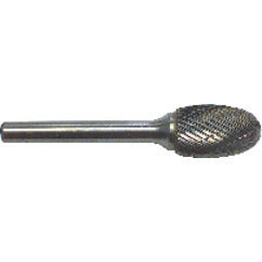 SE41 1/8X7/32 DOUBLE CUT BURR - Apex Tool & Supply