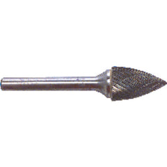 SG42D 1/8 × 5/16 × 1/8″ SH Dbl Cut Tree Pt End - CBD - Burr - Apex Tool & Supply
