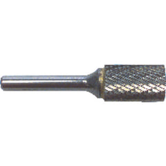 3/16 EdgeHog Cyl Flat End Miniature Carbide Bur SA-81 Std Alt. Diamond(Double) - Apex Tool & Supply