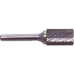 1/16 EdgeHog Cylindrical End Cut Carbide Bur SB-41 Std Alt. Diamond (Double) - Apex Tool & Supply