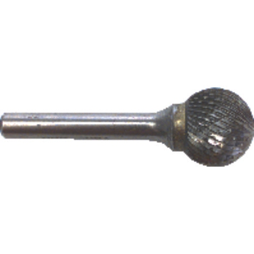 3/8 EdgeHog Spherical Carbide Bur SD-3 Standard Alt Diamond (Double) - Apex Tool & Supply