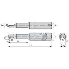 FSBI31250015R WG STEEL BORING BAR STEPPED - Exact Industrial Supply