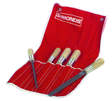 5 Pc. 8" General Purpose File Set-with Handles - Apex Tool & Supply