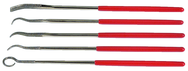 5 Pc. 2-3/4" Diamond Length - 5-1/2" OAL - Grit - Diamdon Riffler File Set - Apex Tool & Supply