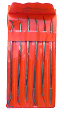 6 Pc. Diamond Length - 6"OAL - DE Riffler File Set - Apex Tool & Supply