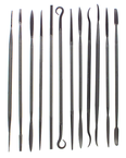 Swiss Pattern Needle File - 12 Pcs.; 6-1/2"; 2 Cut - Apex Tool & Supply