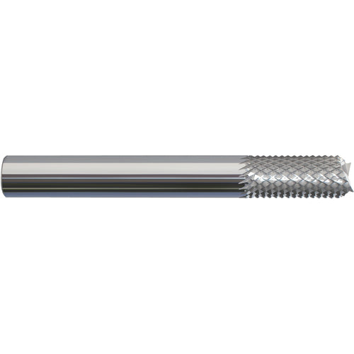 ‎3/32 × 3/8 × 1/8 × 1-1/2 Solid Carbide Router - Fishtail Style - Apex Tool & Supply