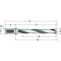 25010H-100F Spade Blade Holder - Helical Flute- Series 1 - Apex Tool & Supply