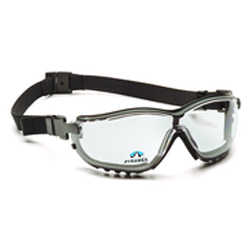 2.5 Magnification Safety Glasses- Clear Lens, Black Frame V2 Reader Style - Apex Tool & Supply