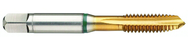 41836 2B 3-Flute Cobalt Green Ring Spiral Point Plug Tap-TiN - Apex Tool & Supply