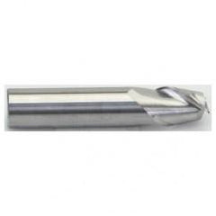 3/8" Dia. - 2" OAL -  Carbide for Aluminum ALU-S-45°-HP Stub End Mill - 2 FL - Apex Tool & Supply