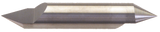 1/8" x 3/8" Split Length - DE - 60° Pt - Carbide Engraving Blank - Apex Tool & Supply
