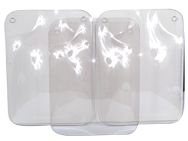 Replacement Shields - 8 x 10" - Lexan / Flat - Apex Tool & Supply