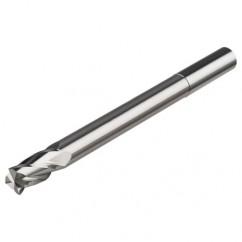 2mm Dia. x 57mm Overall Length 4-Flute Square End Solid Carbide SE End Mill-Round Shank-Center Cut-Uncoated - Apex Tool & Supply