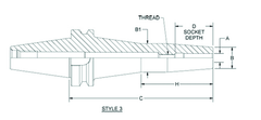 HSK100 3/8 x 6.30 - Shrink Fit Tool Holder - Apex Tool & Supply