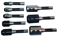 8 Pc. R8 End Mill Holder Set - 3/16 thru 1-1/4 Hole Dia - Apex Tool & Supply