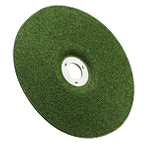 ‎3M Green Corps Cutting/Grinding Wheel T27 7″ × 1/8″ × 5/8-11 Internal 36 Grit - Apex Tool & Supply