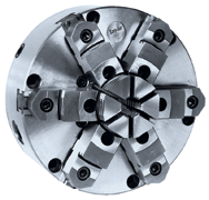 Semi-Steel Easy-Set Lathe Chuck - 8" Plain Mount; 6-Jaw - Apex Tool & Supply