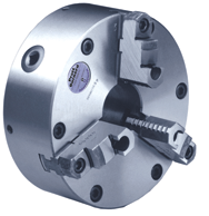 Steel Body Setrite Universal Chuck - 5" Plain Mount; 3-Jaw - Apex Tool & Supply