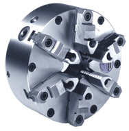Steel Body Setrite Universal Chuck - 12" Plain Mount; 6-Jaw - Apex Tool & Supply