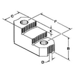 Hard Top Jaw 1/16" 90° Reversible-For 8 & 10" Chucks - Apex Tool & Supply