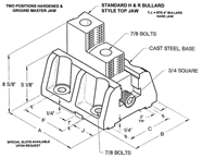 2 Pc. Boring Mill Jaws - #HR-BM-12-7-TJ For 12" Chucks - Apex Tool & Supply