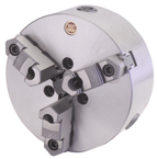 12" 3 Jaw Self Centering Scroll Chuck; A1-6 - Apex Tool & Supply