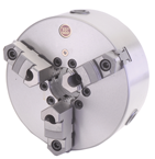 10" 3 Jaw Self Centering Scroll Chuck; D1-8; Direct Mount; Steel Body - Apex Tool & Supply