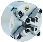 Steel Body Self-Center Lathe Chuck - 6" Plain Mount; 4-Jaw - Apex Tool & Supply