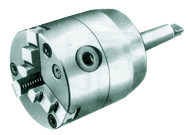 Self-Centering Chuck with Taper SH - 6" 5 MT Mount; 3-Jaw - Apex Tool & Supply