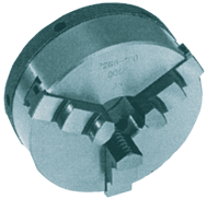 Quick-Clamp Self-Center Scroll Chuck - 5" Plain Mount - Apex Tool & Supply