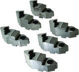 Set of 6 Hard Master Jaw - #7-885-608 For 8" Chucks - Apex Tool & Supply