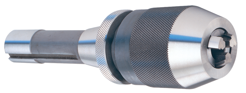 1/32 - 1/2'' Capacity - R8 Shank - Keyless Drill Chuck with Integral Shank - Apex Tool & Supply