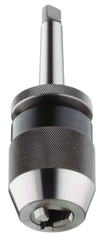 1/32 - 1/2'' Capacity - 2 MT Shank - Keyless Drill Chuck with Integral Shank - Apex Tool & Supply