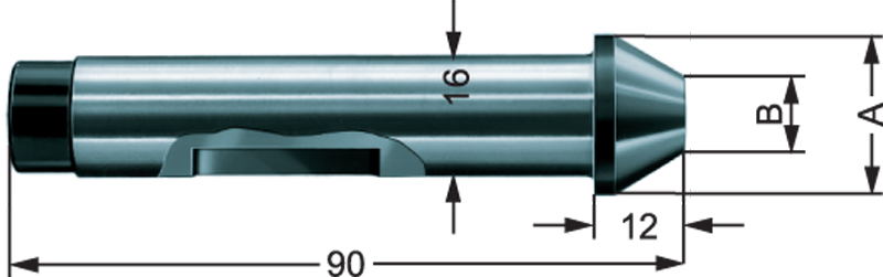 .630" Dia. - Series 680-40 - Center for Face Driver - Apex Tool & Supply