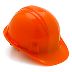 4 Point Ratchet Hard Hat, Orange - Apex Tool & Supply