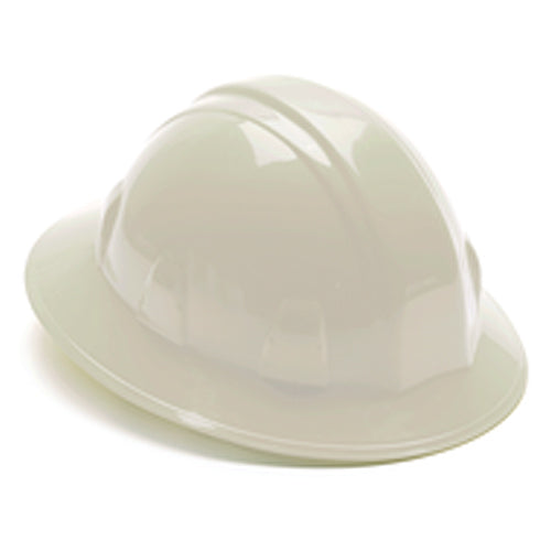 Hard Hat - White Full Brim 4 Point Ratchet Style - Apex Tool & Supply