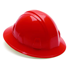 Hard Hat - Red Full Brim 4 Point Ratchet Style - Apex Tool & Supply