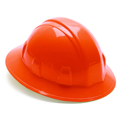 Hard Hat - Orange Full Brim 4 Point Ratchet Style - Apex Tool & Supply