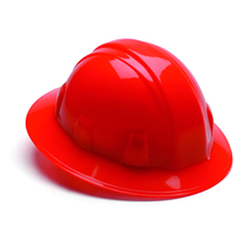 Hard Hat - Hi-Viz Orange Full Brim 4 Point Ratchet Style - Apex Tool & Supply