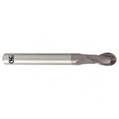 1/8" Dia. - 3" OAL - Carbide - Ball End HP End Mill-2 FL - Apex Tool & Supply