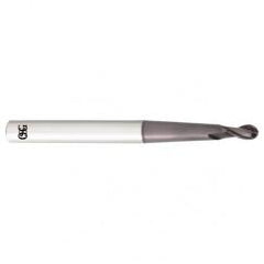 3/8" Dia. - 4" OAL - Carbide - Ball End HP End Mill-2 FL - Apex Tool & Supply
