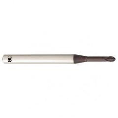 1.2mm Dia. - 60mm OAL - Carbide - Ball End HP End Mill-2 FL - Apex Tool & Supply